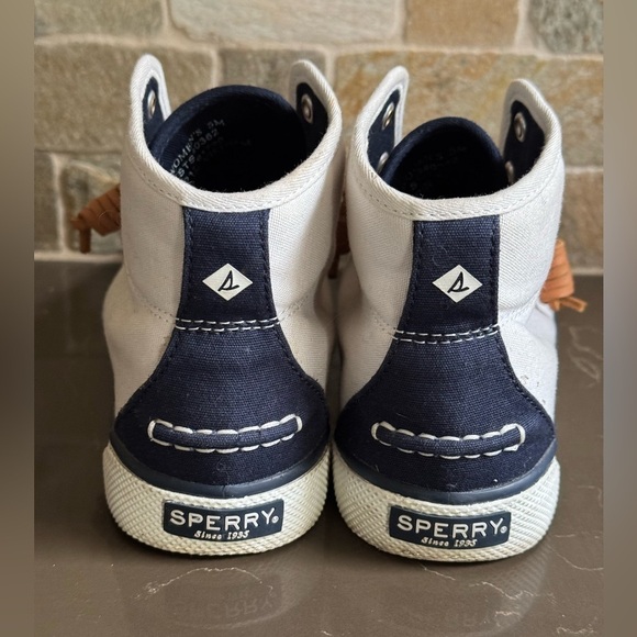 Sperry Women's Crest High Top Textile Sneakers Size 5 - Picture 4 of 13